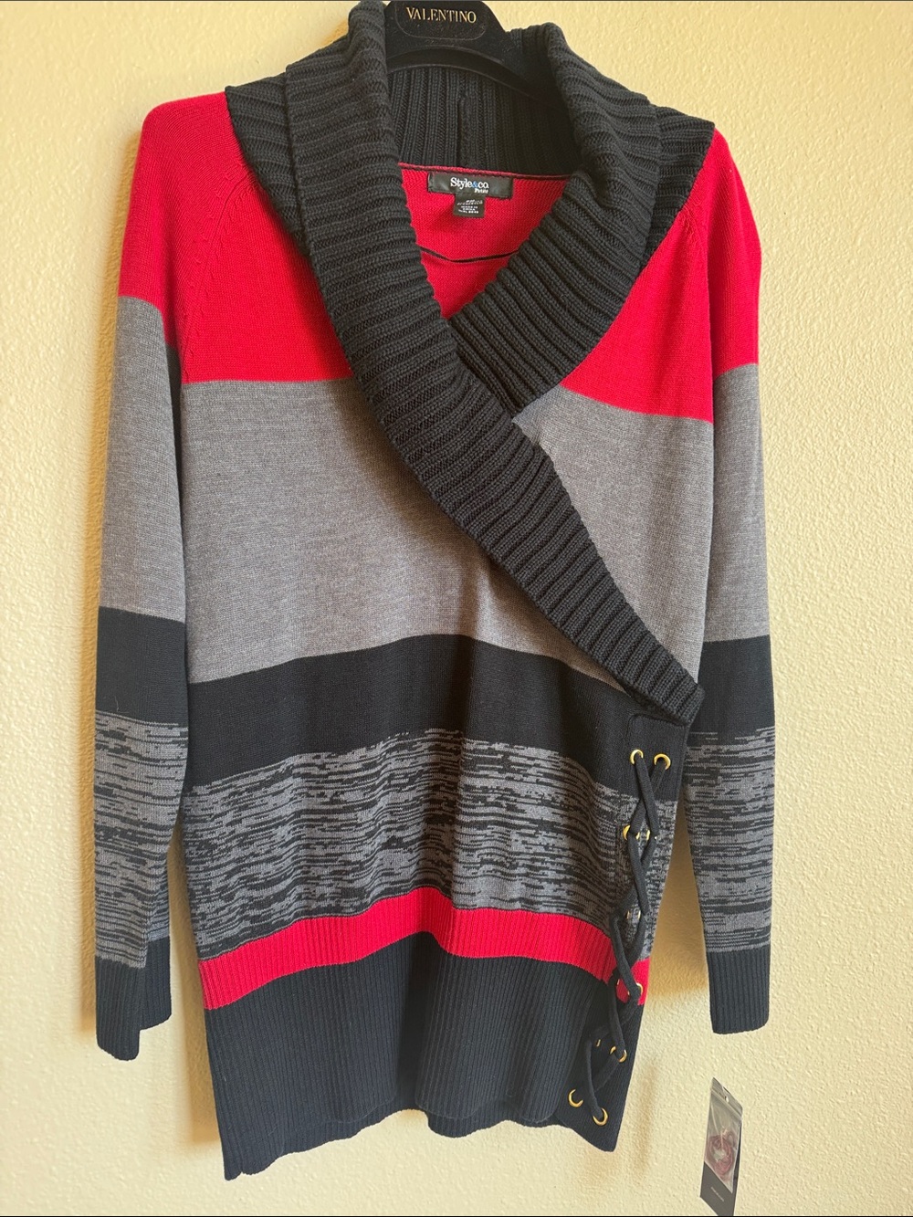 Lace Up Sweater